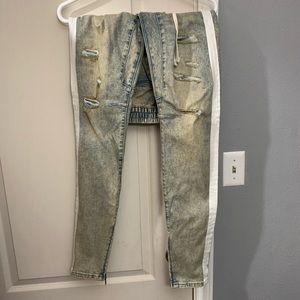 Pacsun Track Distressed Denim